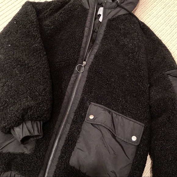 ASOS Fleece Bomber Jacket - Picture 7 of 7
